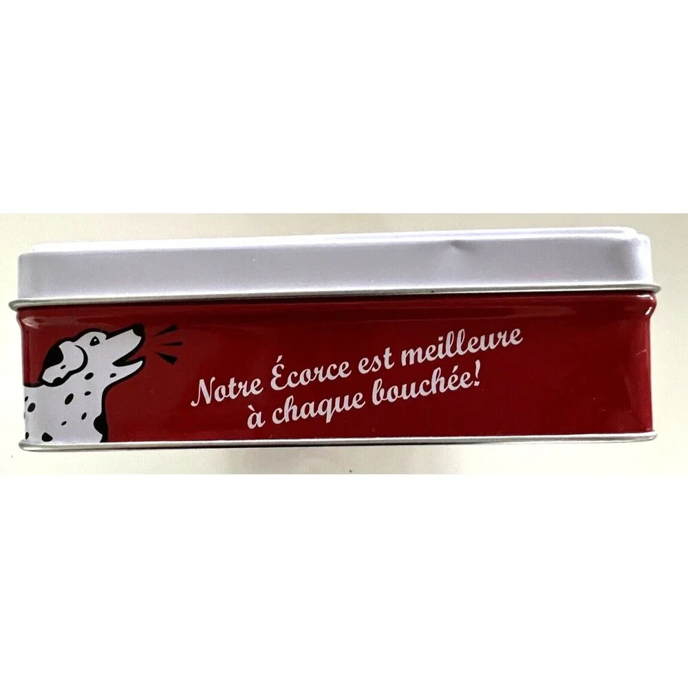 William Sonoma Peppermint Bark Tin with Lid Storage Christmas Collectible